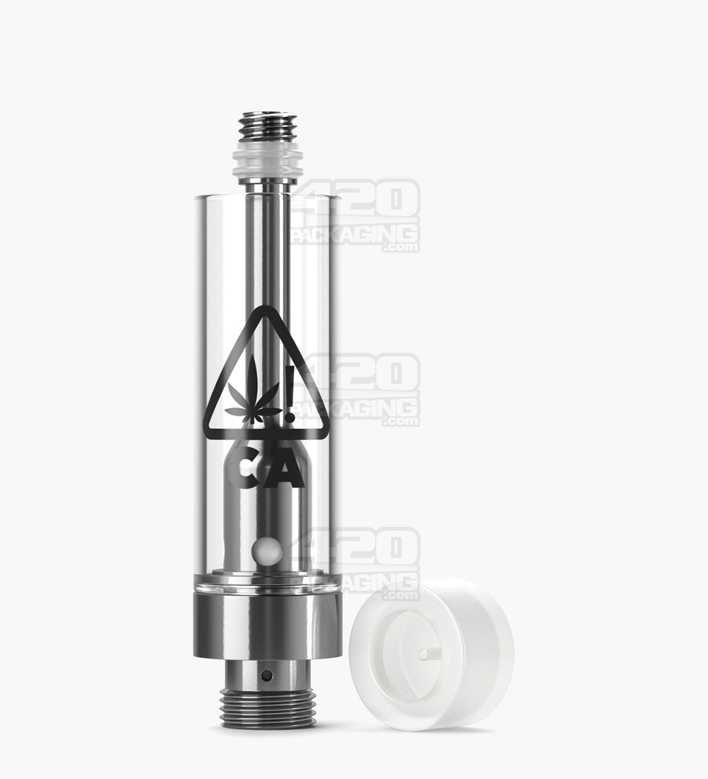 RAE California Symbol Glass Vape Cartridge 1mL w/ Screw On Connection & 2mm Aperture 400/Box - 7