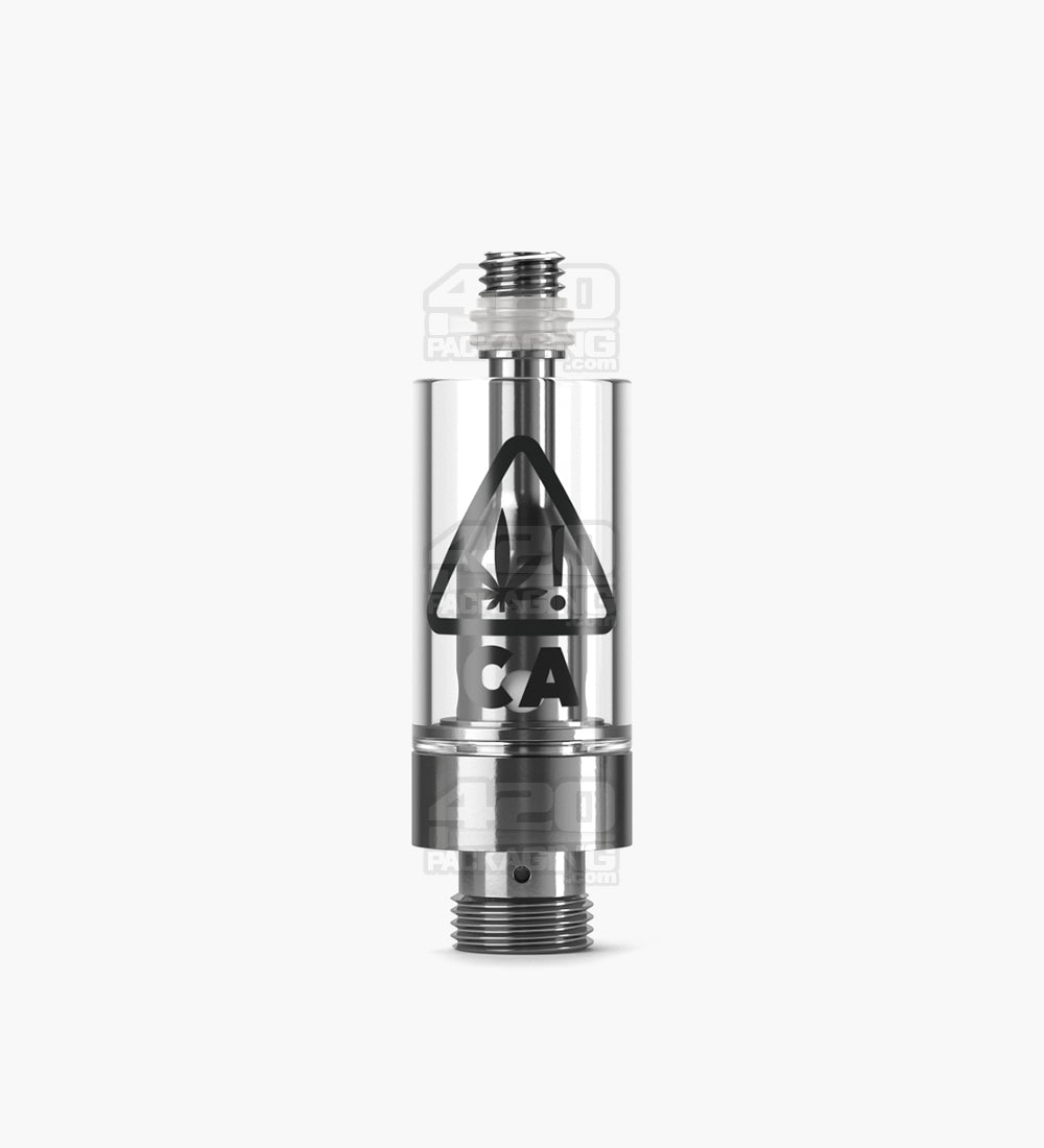 RAE California Symbol Glass Vape Cartridge 0.5mL w/ Screw On Connection & 2mm Aperture 400/Box - 1