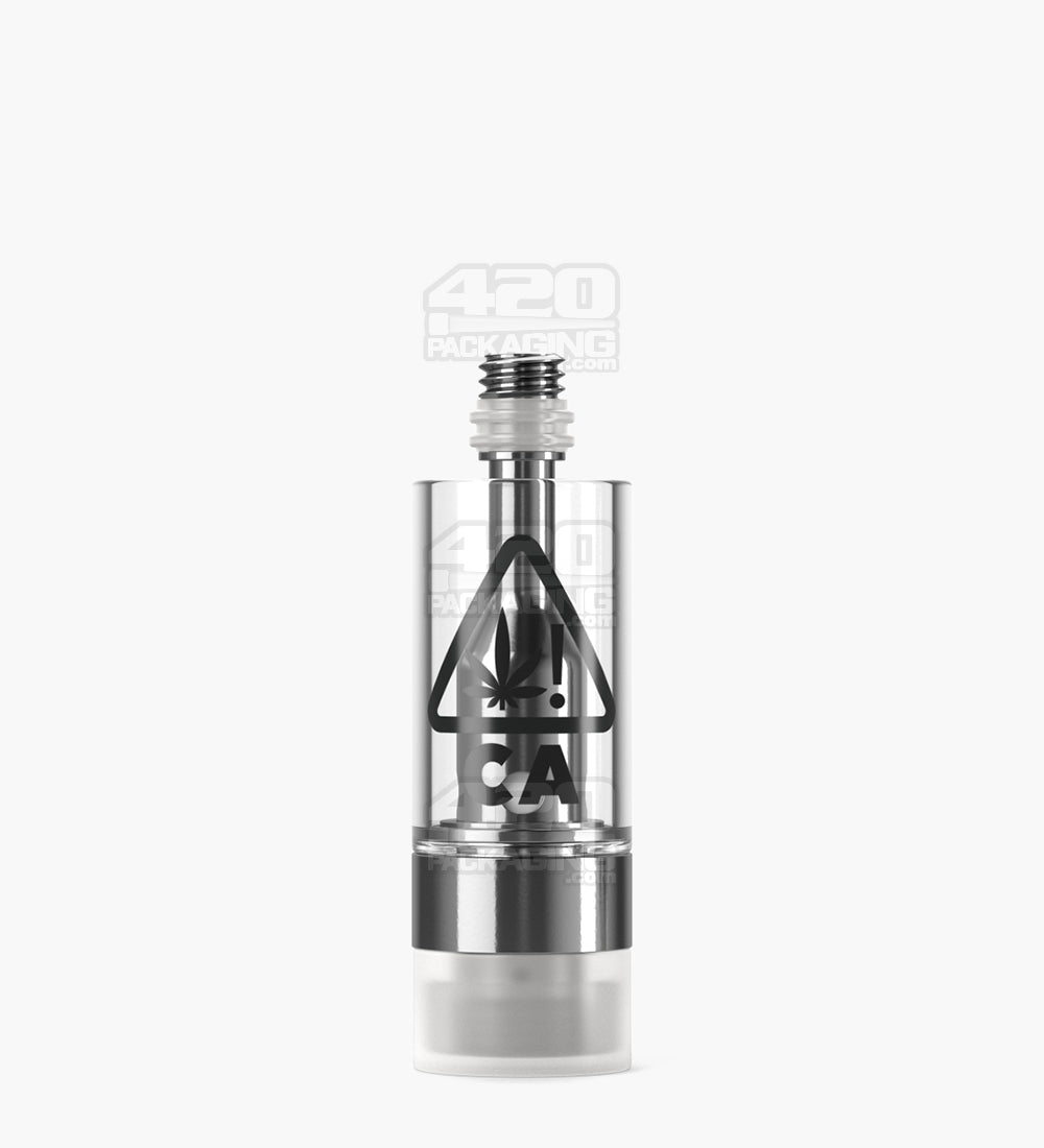 RAE California Symbol Glass Vape Cartridge 0.5mL w/ Screw On Connection & 2mm Aperture 400/Box - 6