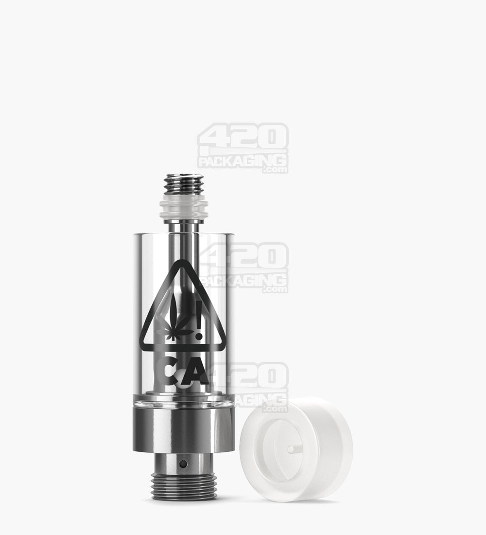 RAE California Symbol Glass Vape Cartridge 0.5mL w/ Screw On Connection & 2mm Aperture 400/Box - 7