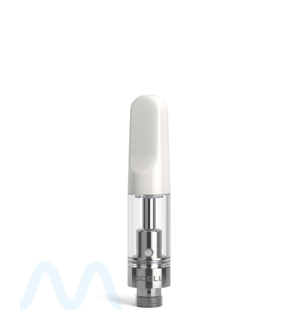 CCELL TH2-SE Therma Plastic Vape Cartridge with White Ceramic Mouthpiece | 0.5mL - Snap Fit | Sample