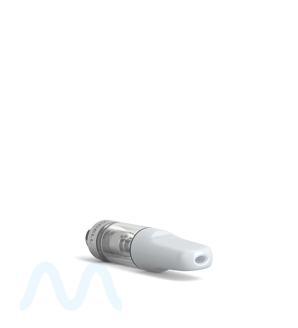 CCELL TH2 - SE Glass Vape Cartridge .5ml w/ Snap Fit White Plastic Mouthpiece Connection 100/Box - 4