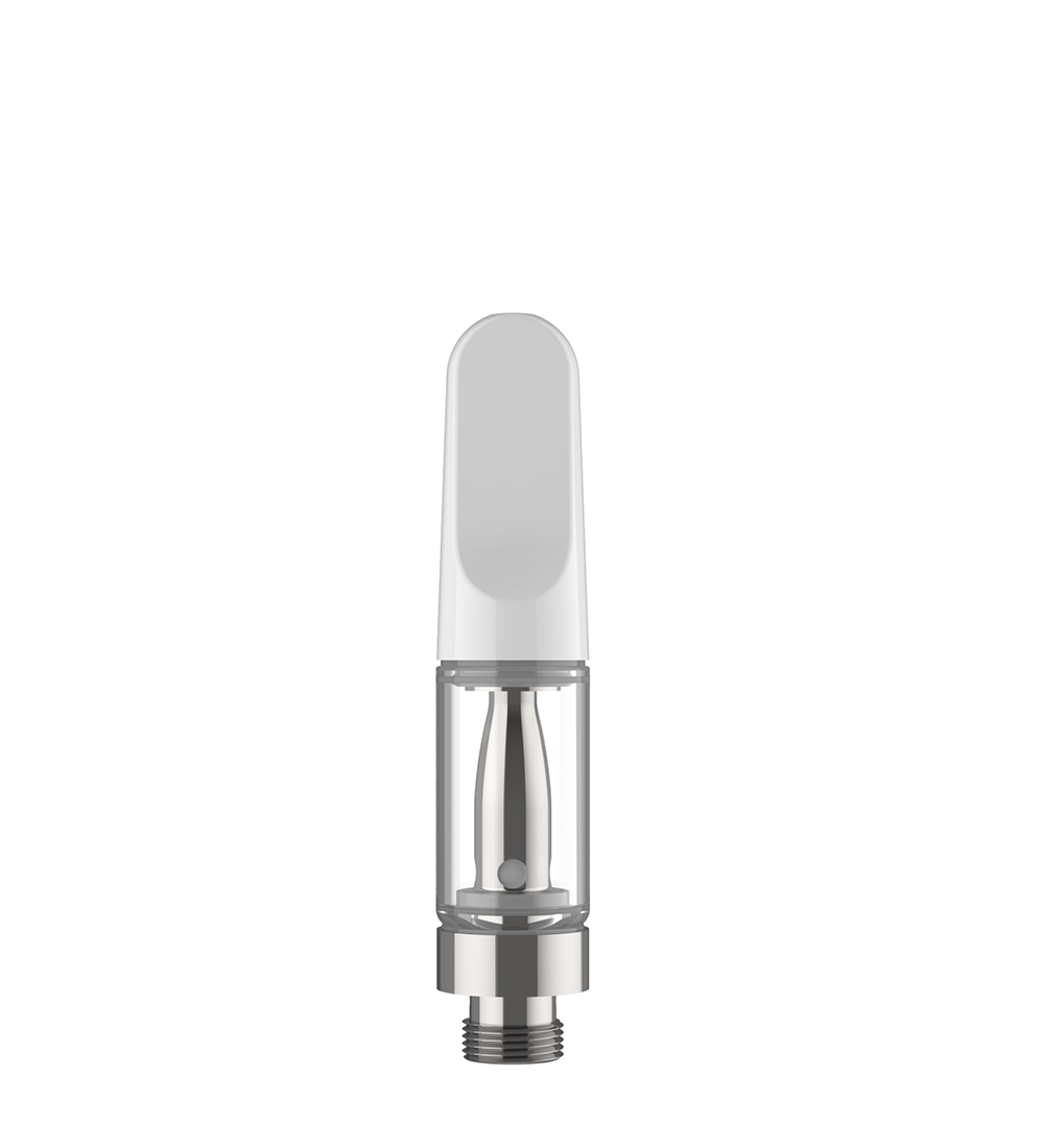 CCELL TH2 - EVO Glass Vape Cartridge 0.5ml w/ Snap Fit Black Ceramic Mouthpiece Connection 100/Box - 1