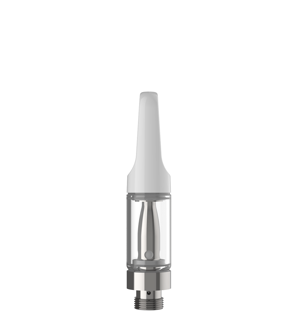 CCELL TH2 - EVO Glass Vape Cartridge 0.5ml w/ Snap Fit Black Ceramic Mouthpiece Connection 100/Box - 3