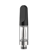 CCELL TH2 - EVO Glass Vape Cartridge 0.5ml w/ Snap Fit Black Ceramic Mouthpiece Connection 100/Box - 1