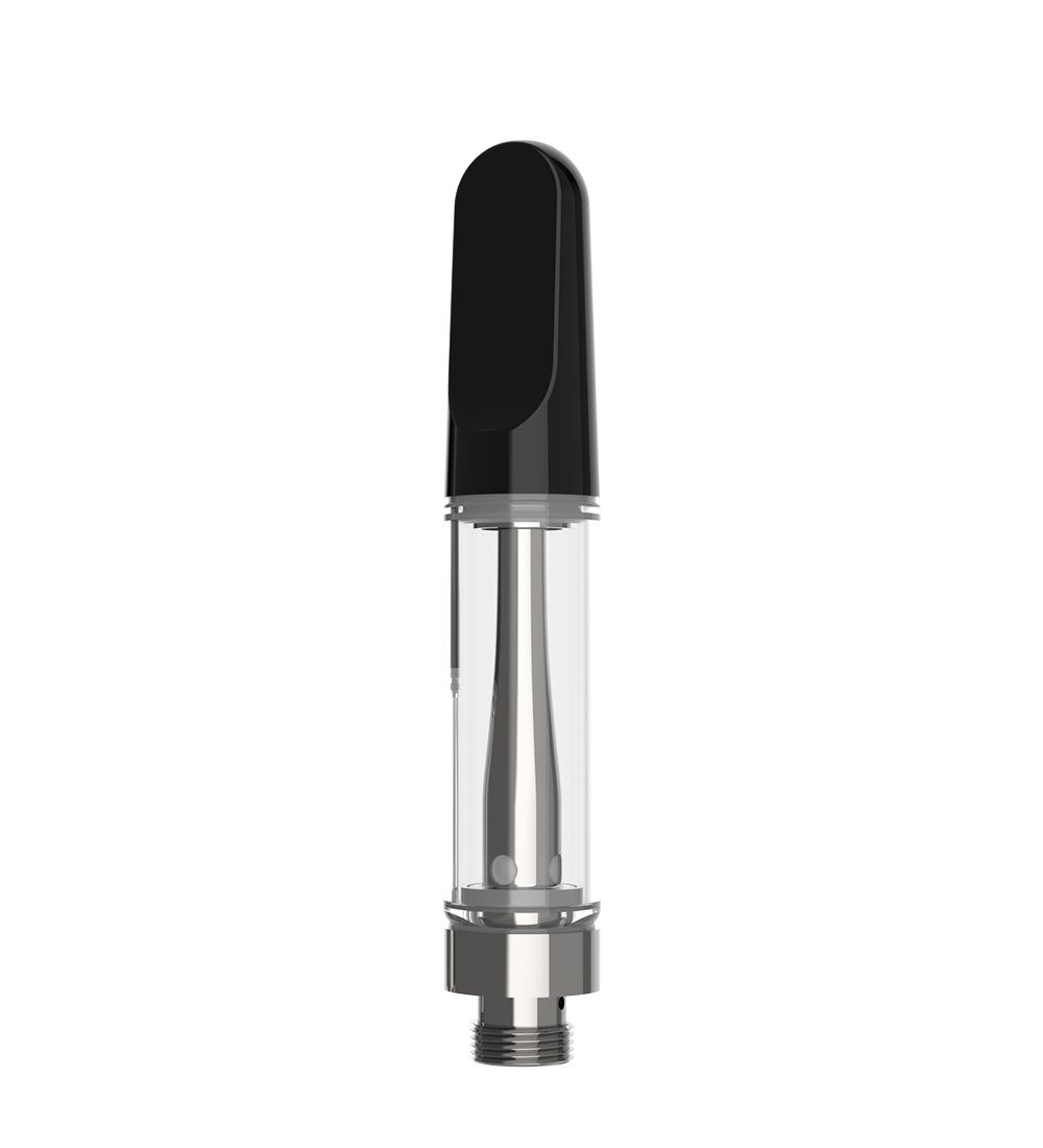 CCELL TH2-EVO Glass Vape Cartridge with Black Plastic Mouthpiece | 1mL - Snap Fit | Sample