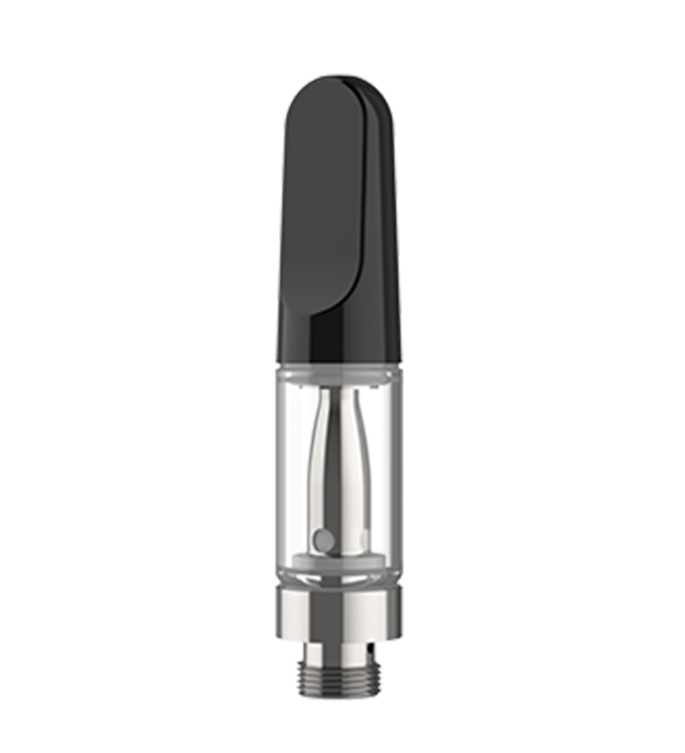 CCELL TH2-EVO Glass Vape Cartridge with Black Plastic Mouthpiece | 0.5mL - Snap Fit | Sample