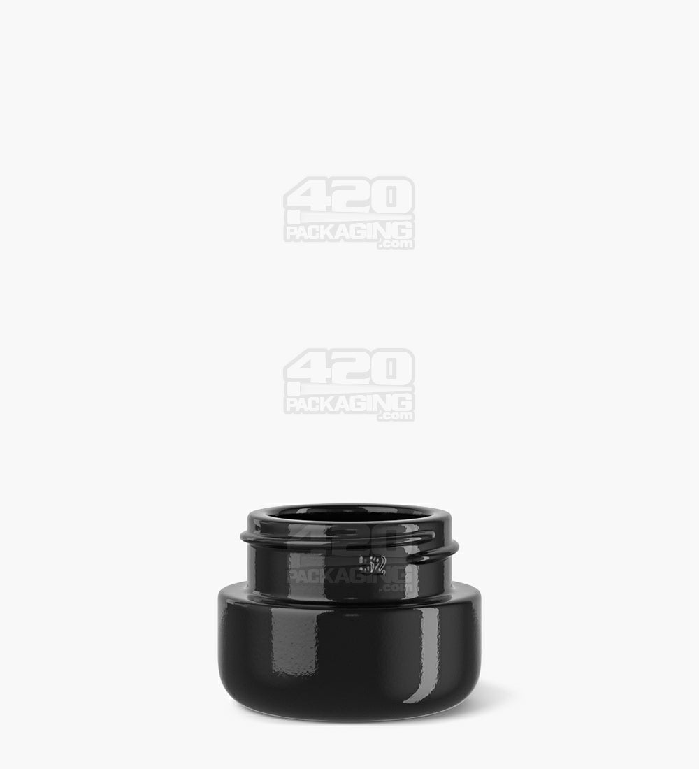 29mm Pollen Gear HiLine Glossy Black 5ml Glass Concentrate Jar 308/Box