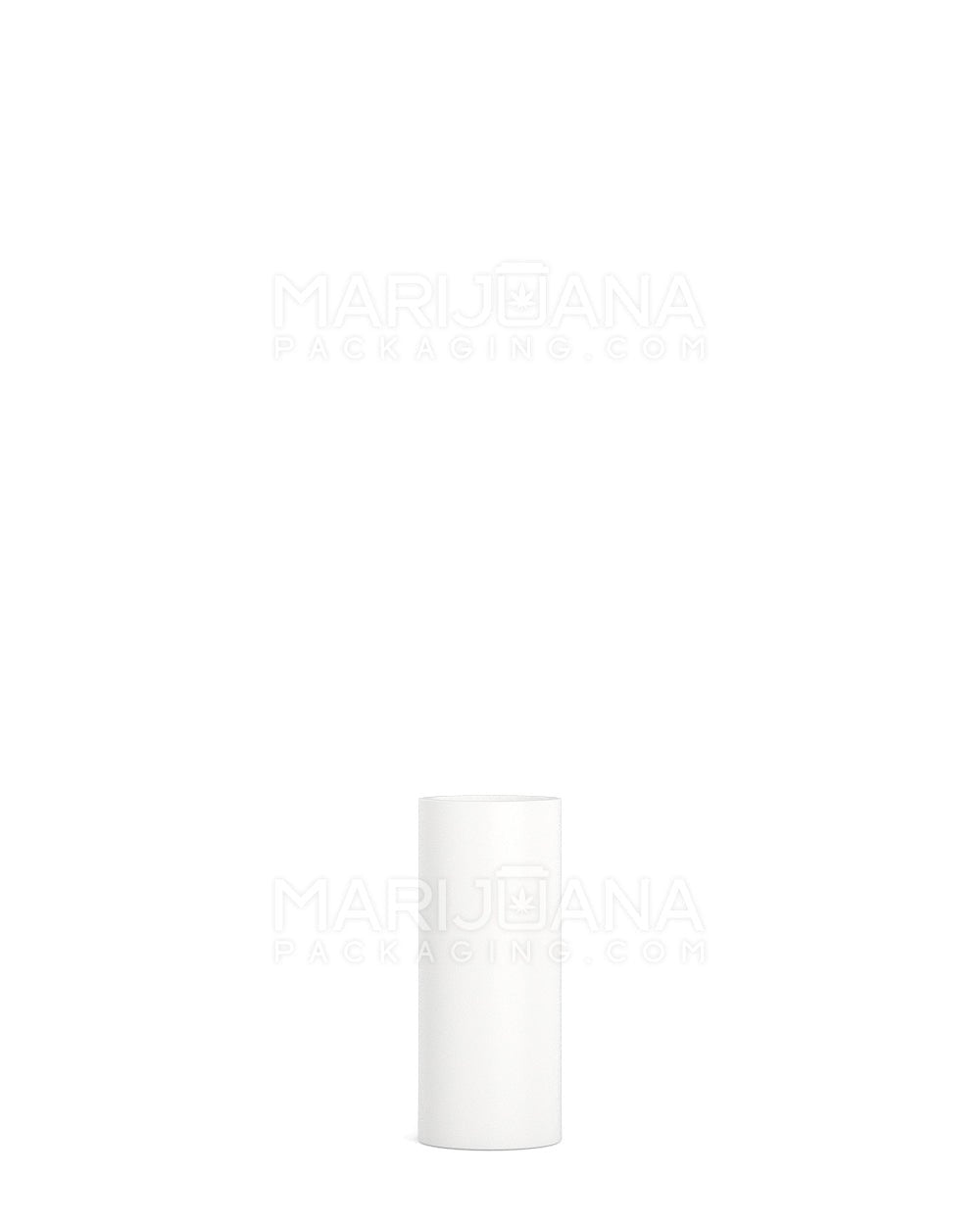 POLLEN GEAR Slim Tube Child Resistant Tall Flat Vape Cartridge Plastic Caps | 15mm - Matte White | Sample