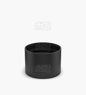 52mm Pollen Gear HiLine Push and Turn Child Resistant Plastic Scooped Caps With Foil Liner - Matte Black - 72/Box