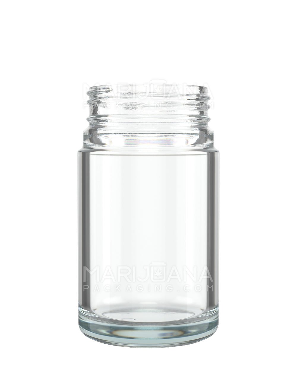 POLLEN GEAR HiLine Straight Sided Clear Glass Jars | 52mm - 3.75oz | Sample