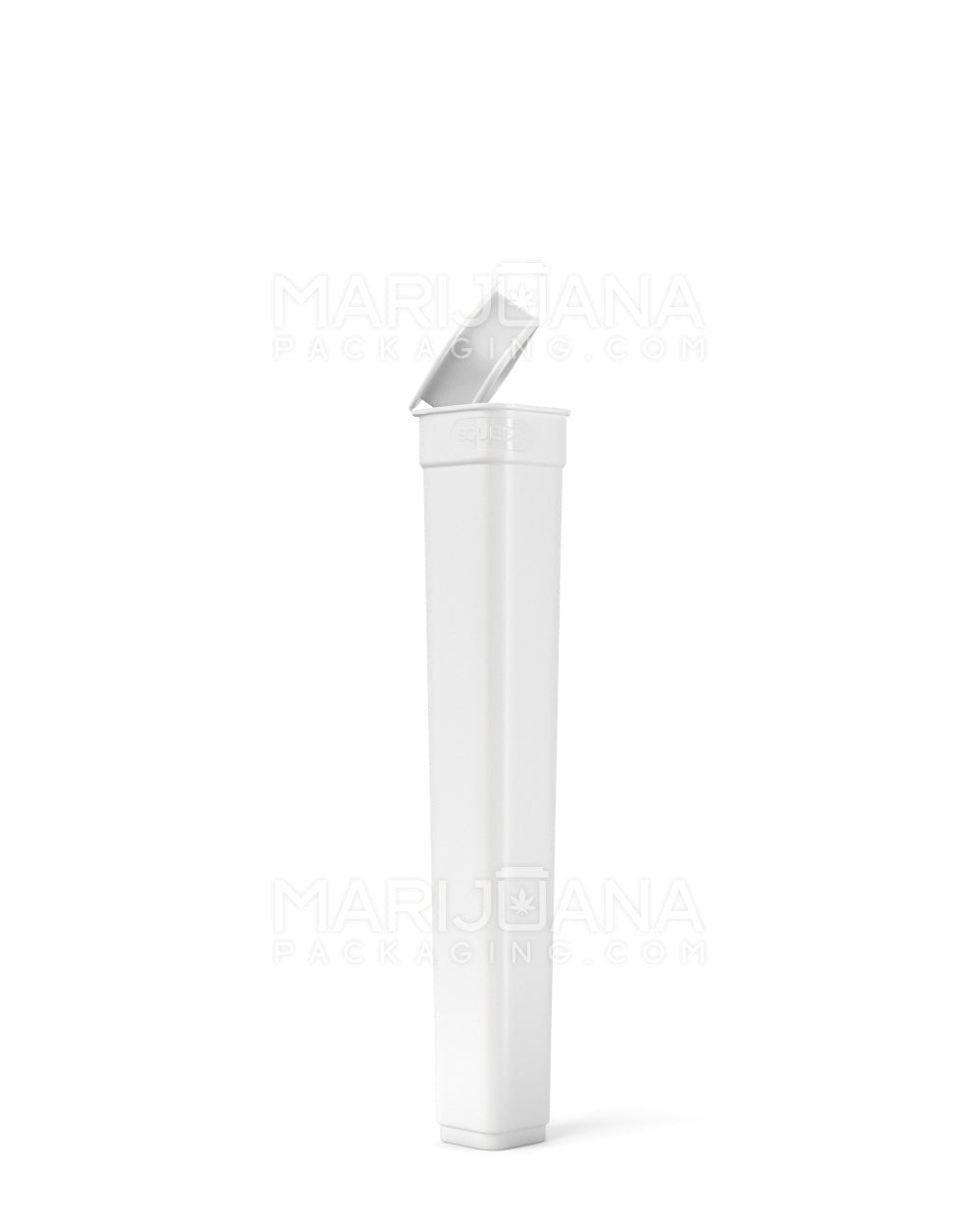 POLLEN GEAR 100% Recyclable Opaque Pop Box Pop Top Plastic Pre-Roll Tubes | 119mm - White | Sample