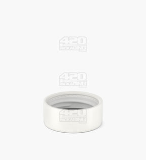 36mm Pollen Gear HiLine Push and Turn Child Resistant Plastic Flat Caps w/ Foil Liner - Matte White - 308/Box