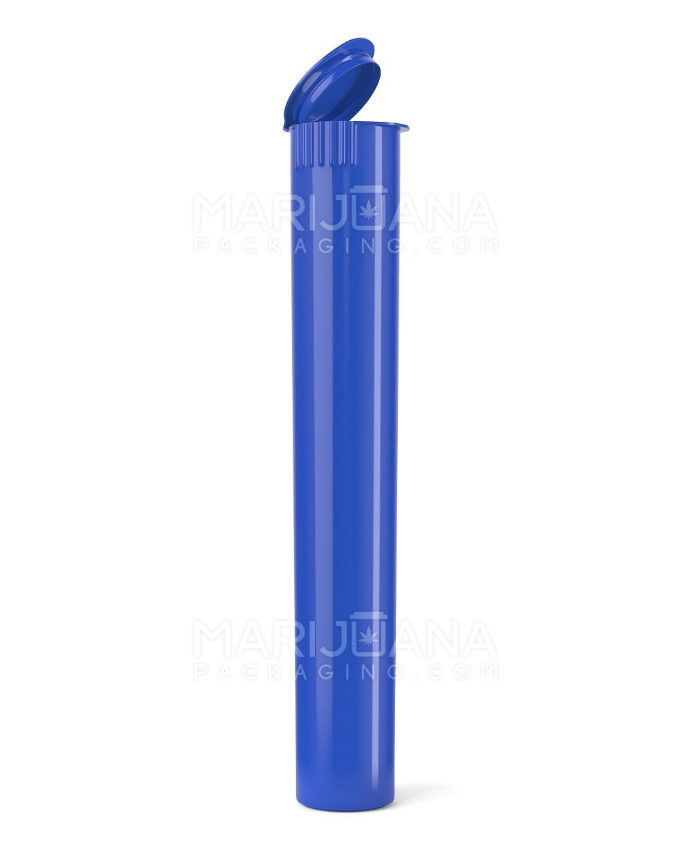Child Resistant | King Size Pop Top Opaque Plastic Pre-Roll Tubes | 116mm - Blue | Sample