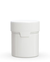 3oz Chubby Gorilla White Child Resistant Opaque Plastic Aviator Container w/ White Cap 400/Box