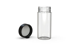 8oz Chubby Gorilla Clear Child Resistant Opaque Aviator Container with Black Closure 200/Box - 4