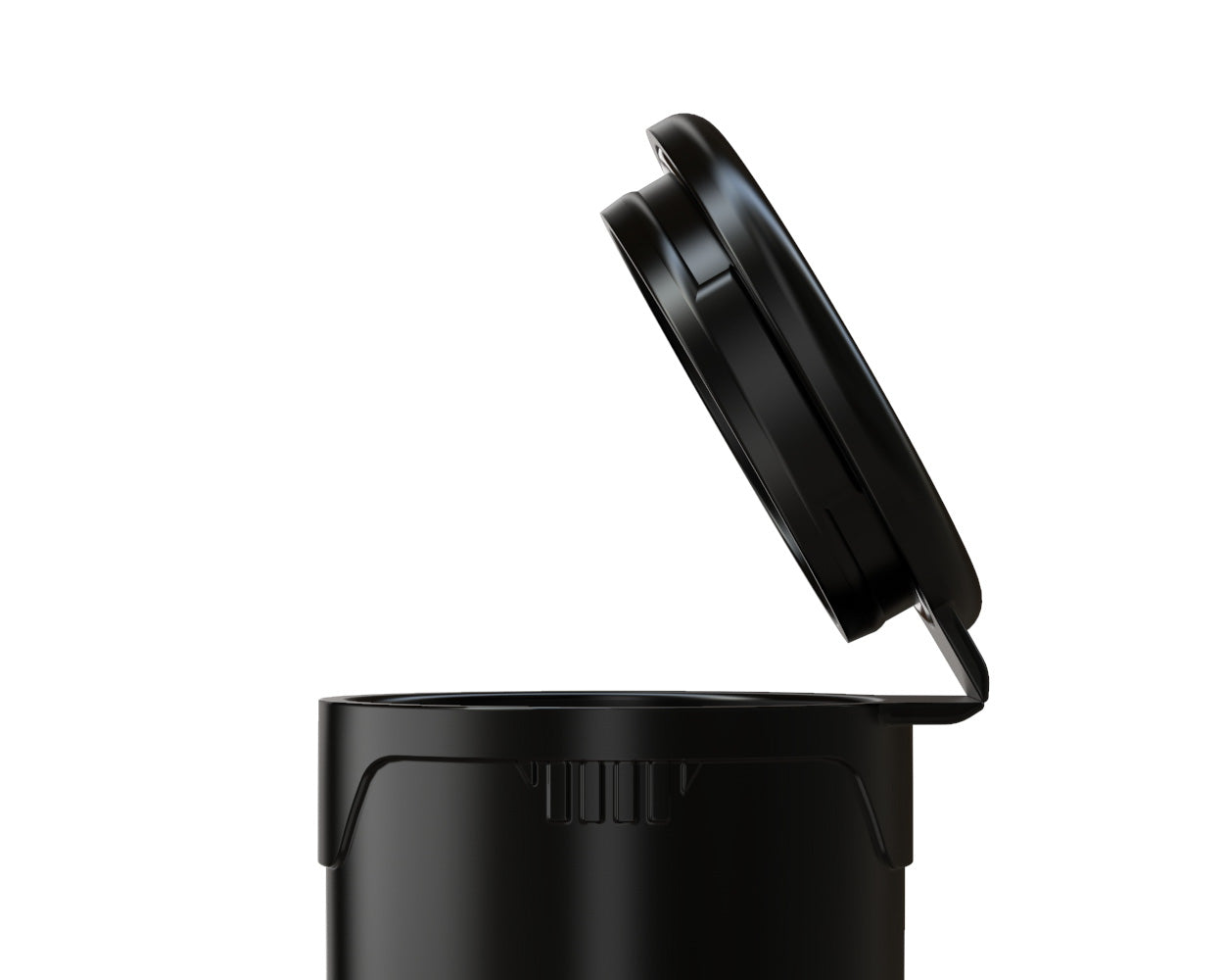 CHUBBY GORILLA | Child Resistant Pop-Cap Black Aviator Plastic Tubes | 116mm - Black Cap - 1500 Count