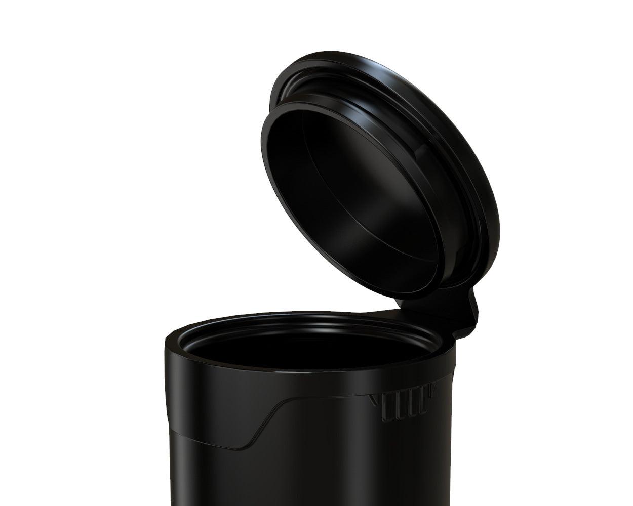 CHUBBY GORILLA | Child Resistant Pop-Cap Black Aviator Plastic Tubes | 116mm - Black Cap - 1500 Count