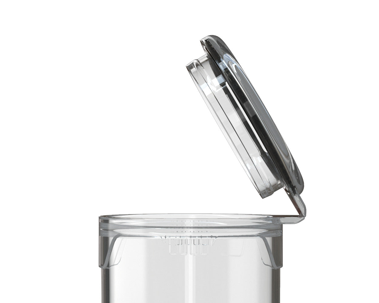 CHUBBY GORILLA | Child Resistant Pop-Cap Clear Aviator Plastic Tubes | 116mm - Clear Cap - 1500 Count