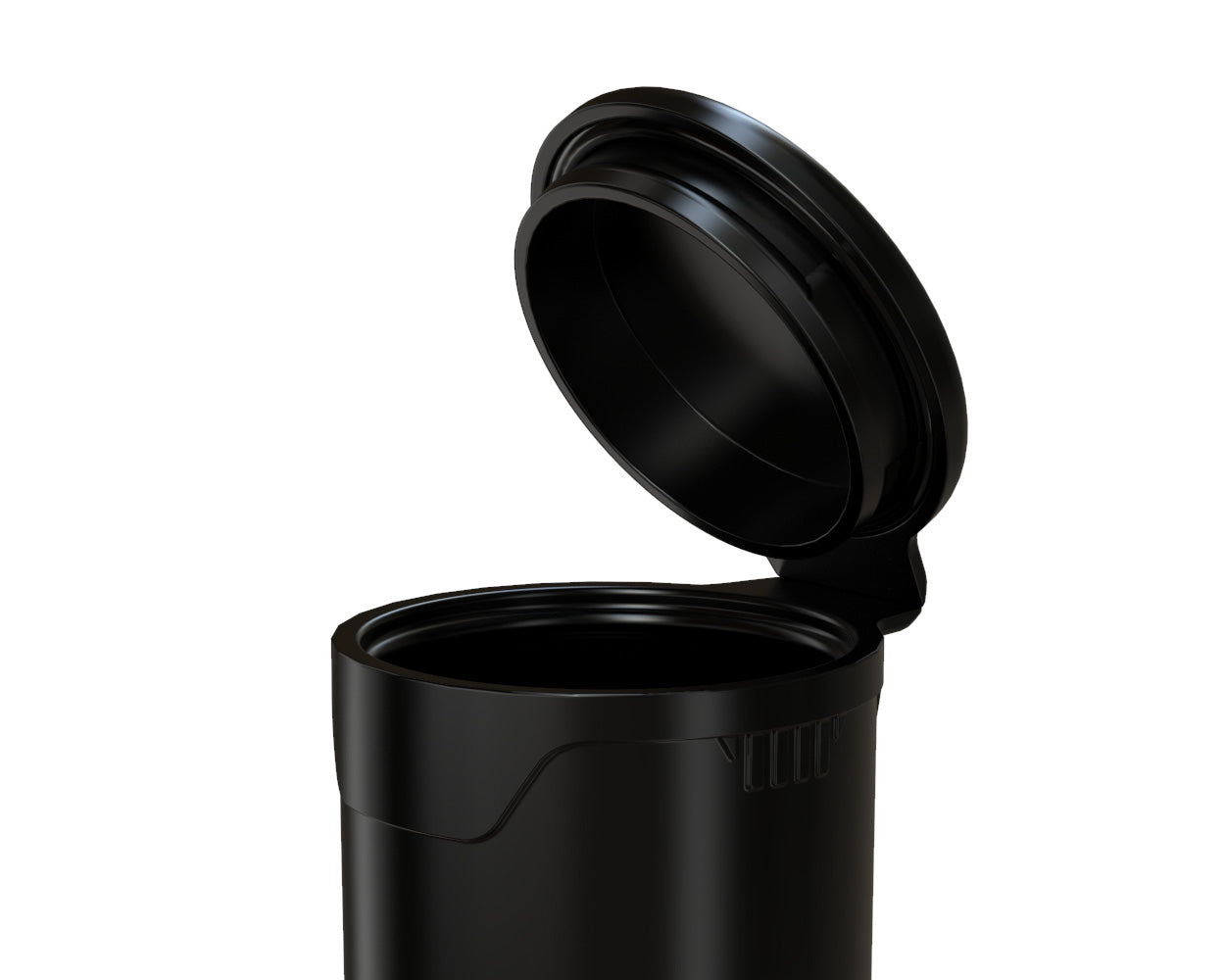 CHUBBY GORILLA | Child Resistant Pop-Cap Black Aviator Plastic Tubes | 98mm - Black Cap - 1500 Count