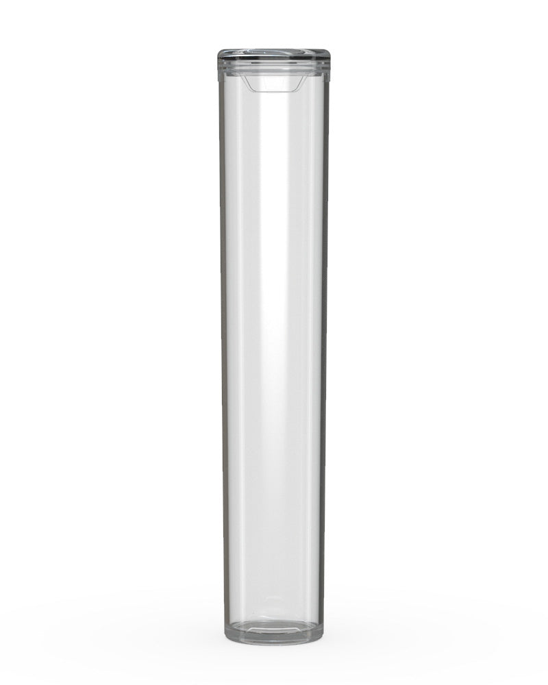 CHUBBY GORILLA | Child Resistant Pop-Cap Clear Aviator Plastic Tubes | 98mm - Clear Cap - 1500 Count