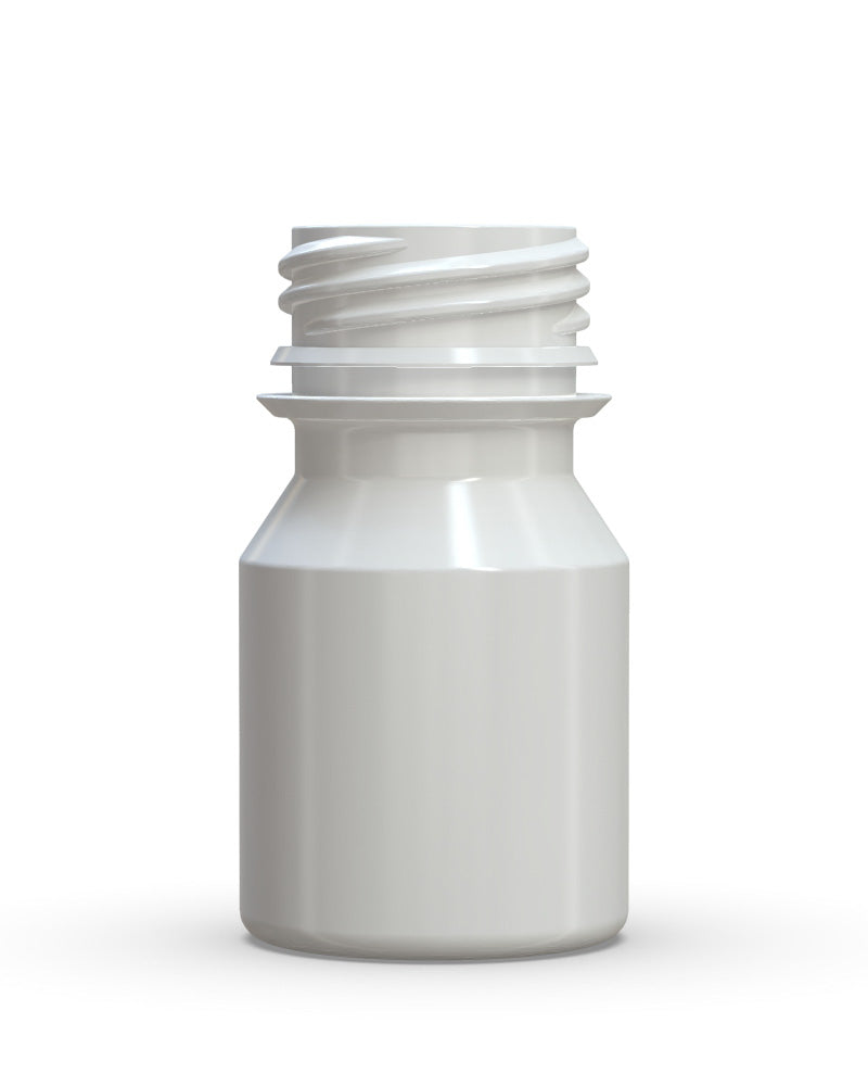 CHUBBY GORILLA | Child Resistant Stubby Aviator Shot Bottles White | 30mL - w/ White Lid - 800 Count