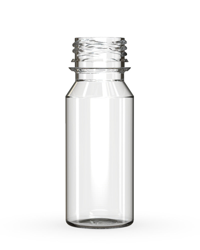 CHUBBY GORILLA | Child Resistant Aviator Shot Bottles Clear | 60mL - w/ White Lid - 500 Count