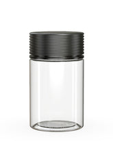 5oz Chubby Gorilla Clear Child Resistant Plastic Spiral Jar w/ Black Cap 300/Box