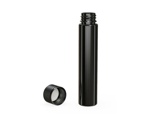 115mm Chubby Gorilla Child Resistant Spiral Black Plastic Pre-Roll Tubes w/ Black Cap 200/Box