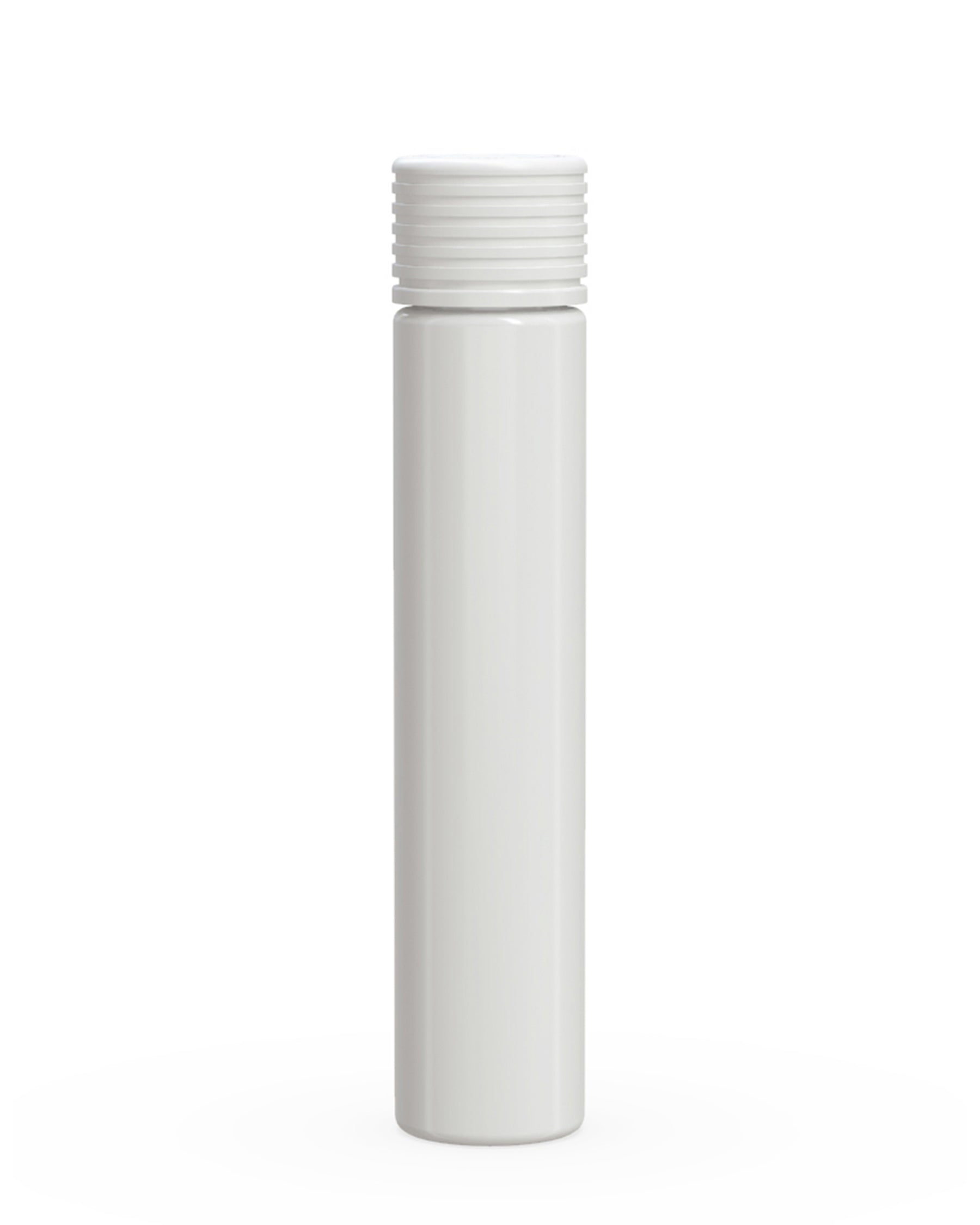 115mm Chubby Gorilla Child Resistant Spiral White Plastic Pre-Roll Tubes w/ White Cap 200/Box