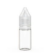 10mL Chubby Gorilla Clear Child Resistant PET Unicorn Dropper Bottles w/ Clear Closure 2000/Box - 1