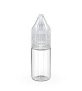 10mL Chubby Gorilla Clear Child Resistant PET Unicorn Dropper Bottles w/ Clear Reducer 2000/Box - 1