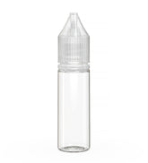 16.5mL Chubby Gorilla Clear Child Resistant PET Unicorn Dropper Bottles w/ Clear Closure 1000/Box - 1