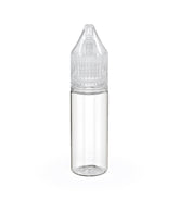 15mL Chubby Gorilla Clear Child Resistant PET Unicorn Dropper Bottles w/ Clear Reducer 2000/Box - 1