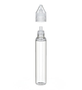 30mL Chubby Gorilla Clear Child Resistant PET Unicorn Dropper Bottles w/ Clear Reducer 2000/Box - 2