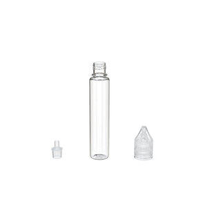 30mL Chubby Gorilla Clear Child Resistant PET Unicorn Dropper Bottles w/ Clear Reducer 2000/Box - 3