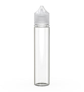 75mL Chubby Gorilla Clear Child Resistant PET Unicorn Dropper Bottles w/ Clear Closure 500/Box - 1