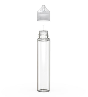 75mL Chubby Gorilla Clear Child Resistant PET Unicorn Dropper Bottles w/ Clear Closure 500/Box - 2