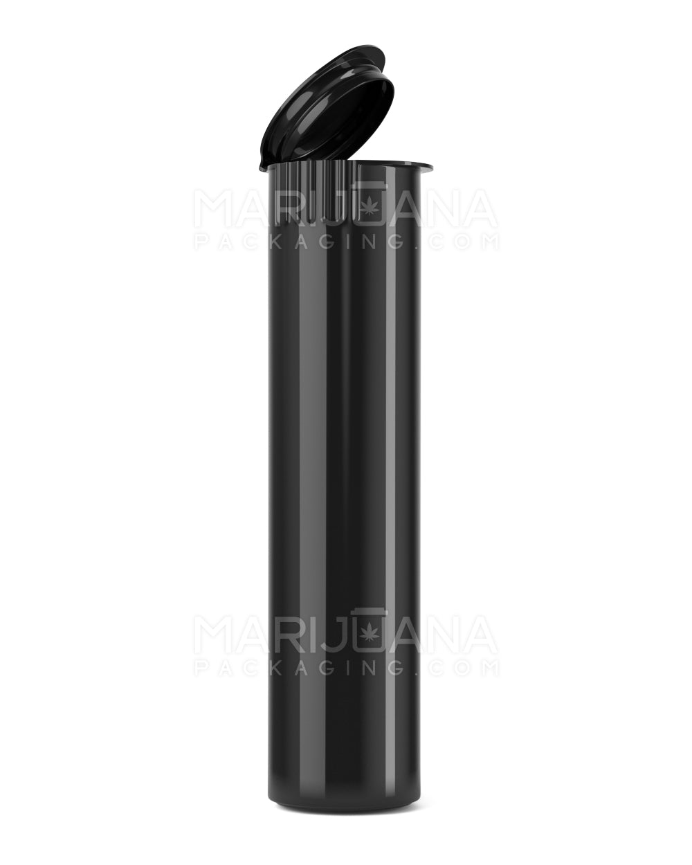 Child Resistant Pop Top Opaque Plastic Pre-Roll Tubes | 78mm - Black | Sample
