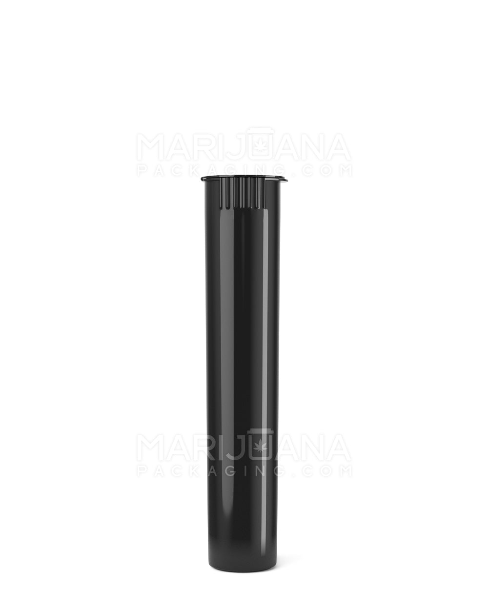Child Resistant Pop Top Opaque Plastic PCR Pre-Roll Tubes (Closed) | 95mm - Black | Sample