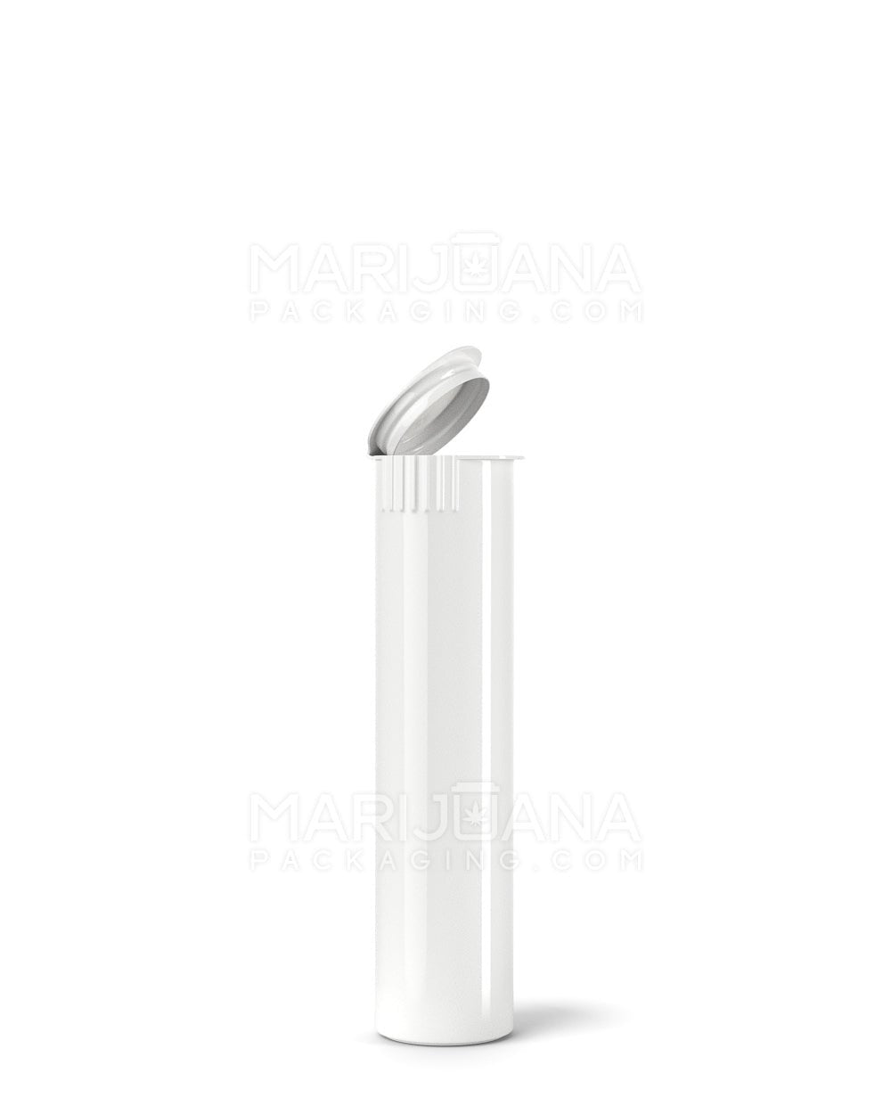 Child Resistant Pop Top Opaque Plastic Pre-Roll Tubes | 78mm - White | Sample