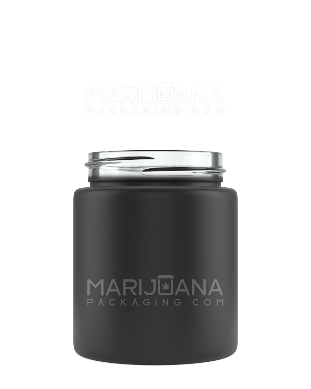 Straight Sided Matte Black Glass Jars | 53mm - 5oz | Sample