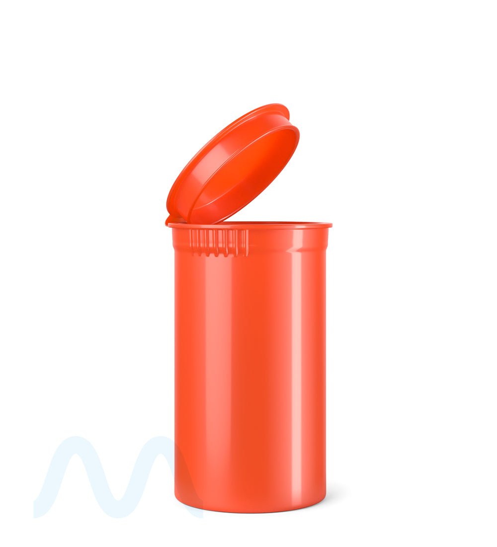 Child Resistant | Opaque Strawberry Pop Top PCR Bottles | 19dr - 3.5g | Sample