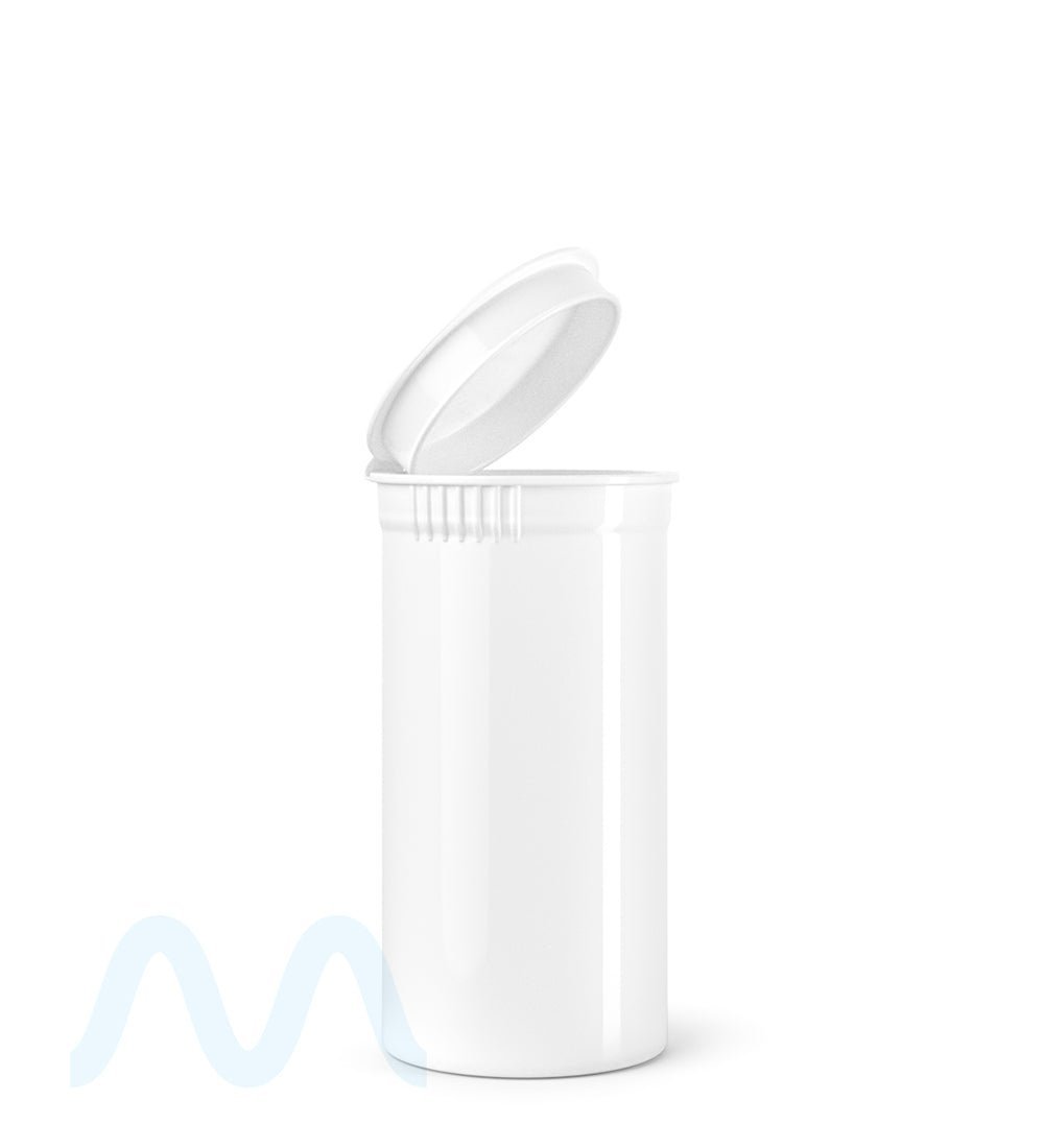 Child Resistant Opaque White Pop Top PCR Bottles | 13dr - 2g | Sample
