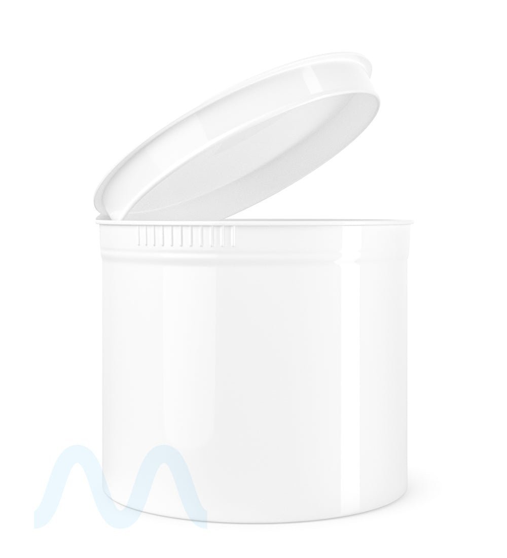Child Resistant Opaque White Pop Top PCR Bottles | 90dr - 28g | Sample