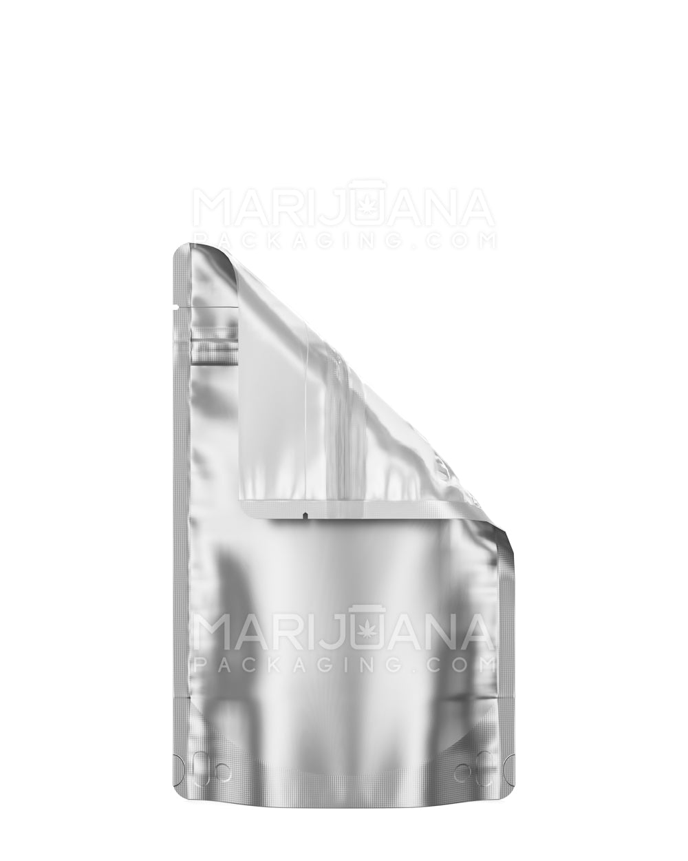 Tamper Evident Matte Silver Vista Mylar Bags | 4in x 6.5in - 7g | Sample