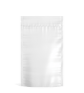 Matte - White 5" x 8.1" Mylar Vista Tamper Evident Bags w/ Tear Notch (14 grams) 1000/Box - 1