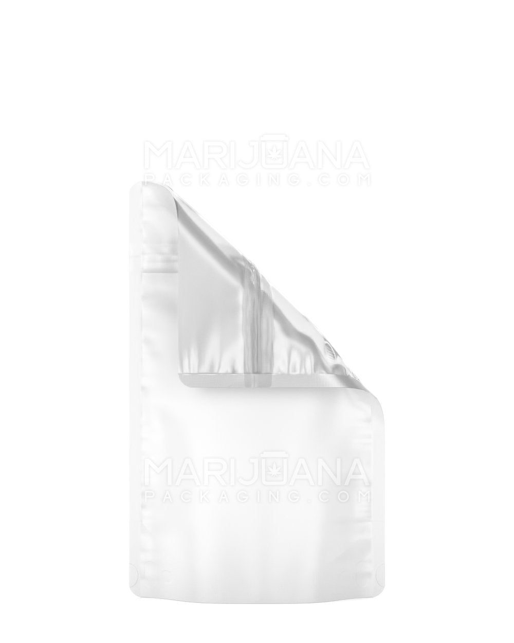 Tamper Evident Matte White Vista Mylar Bags | 4in x 6.5in - 7g | Sample