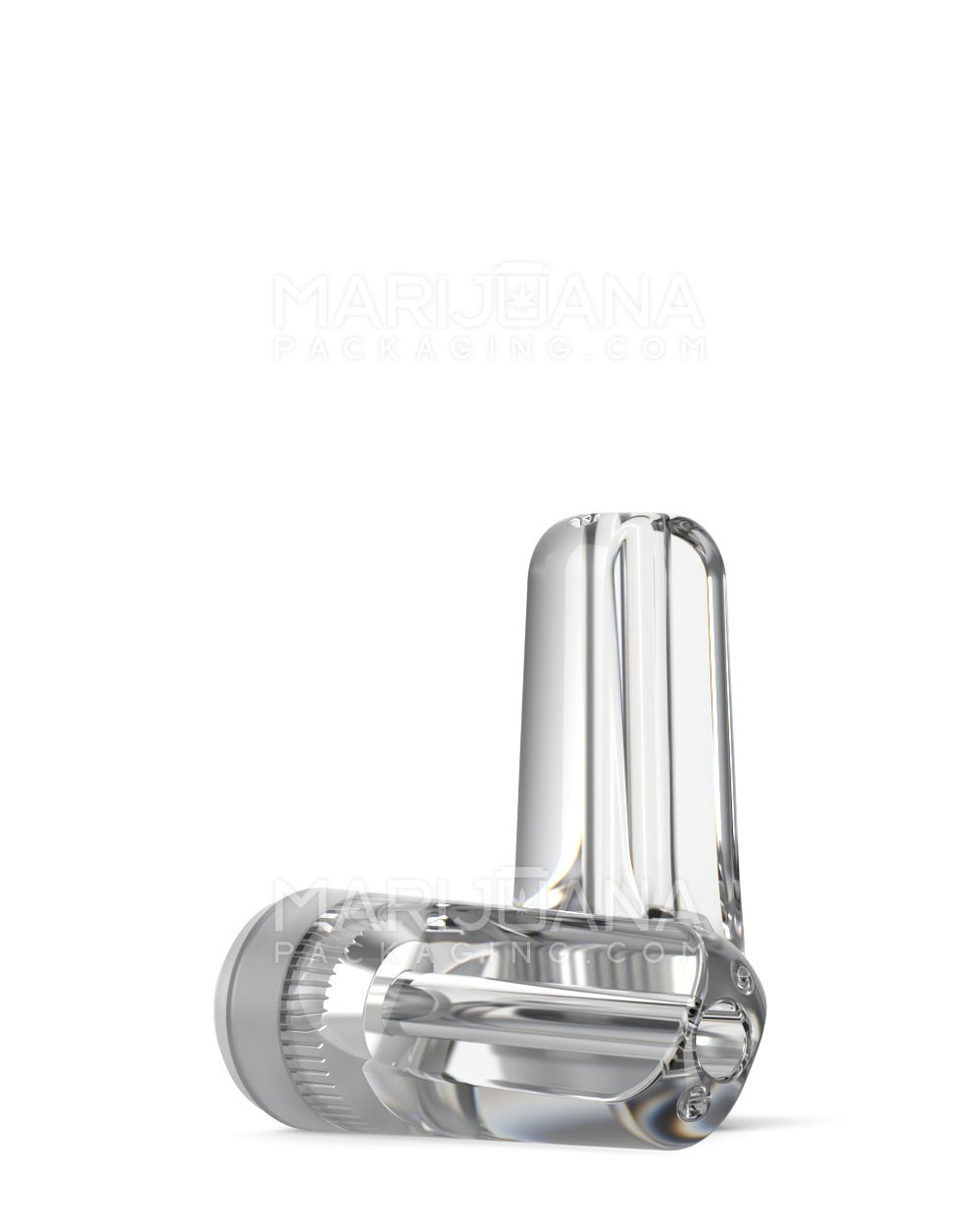 RAE Flat Vape Mouthpiece for Screw On Plastic Cartridges | Clear Plastic - Screw On | Sample