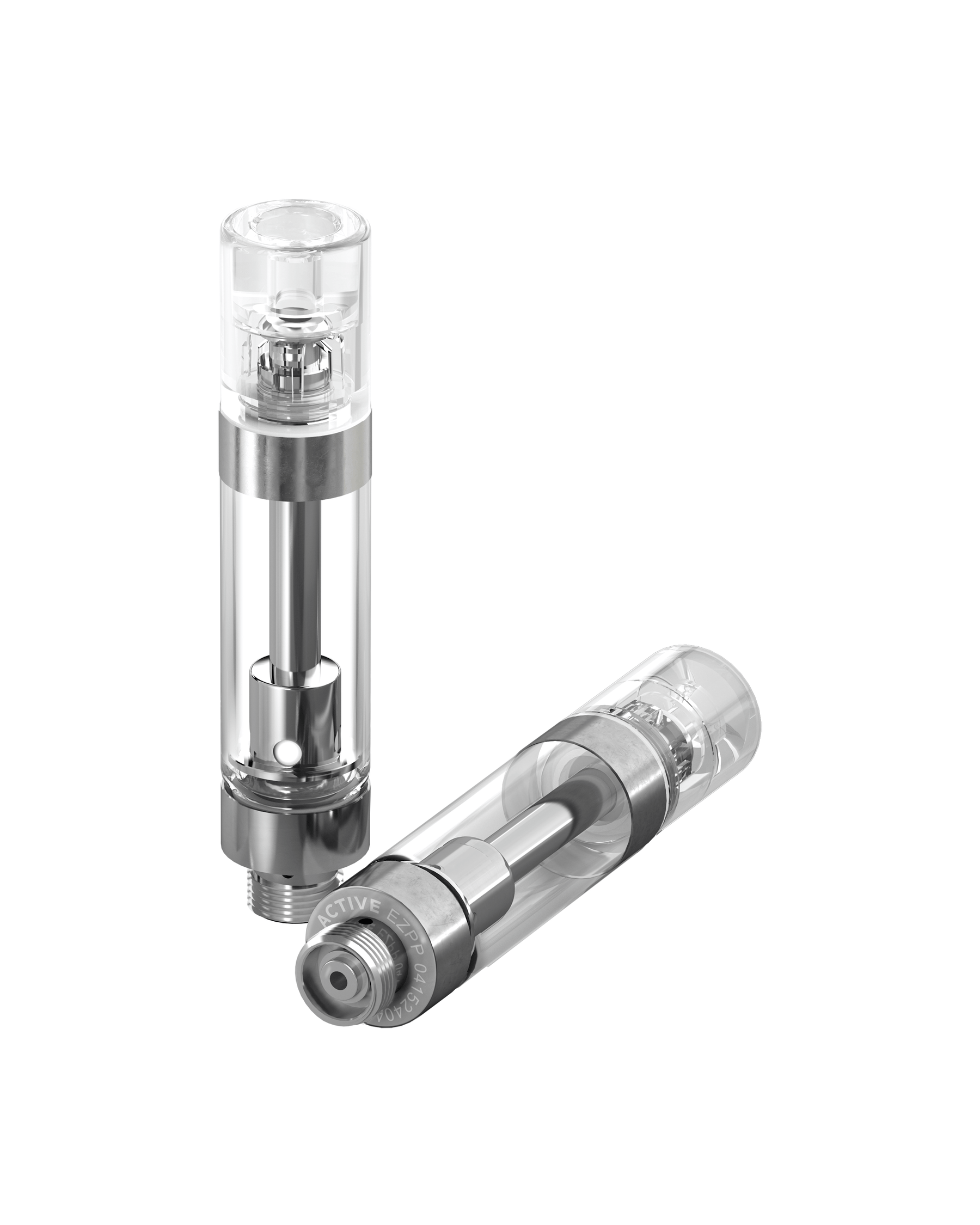 ACTIVE Clear Barrel Vape Mouthpiece for EZ Click™ Plastic Cartridges 200/Box - 2